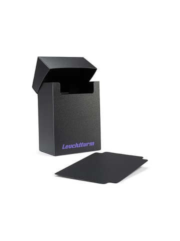 Leuchtturm 3er-Set: Sammelkartenboxen ''Fantasy'' in Schwarz - (B)7 x (H)9,2 x (T)4,5 cm
