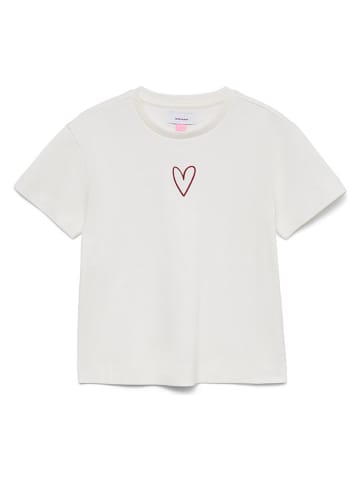 Vero Moda Girl Koszulka "Sara" w kolorze białym