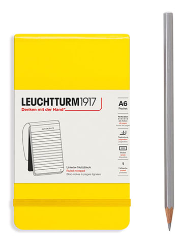 LEUCHTTURM1917 Linierter Notizblock in Gelb - A6
