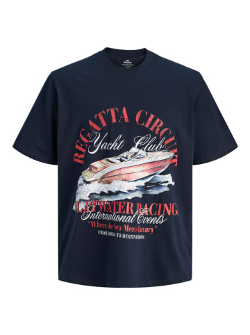 JACK & JONES Junior Koszulka "Watercolour" w kolorze granatowym