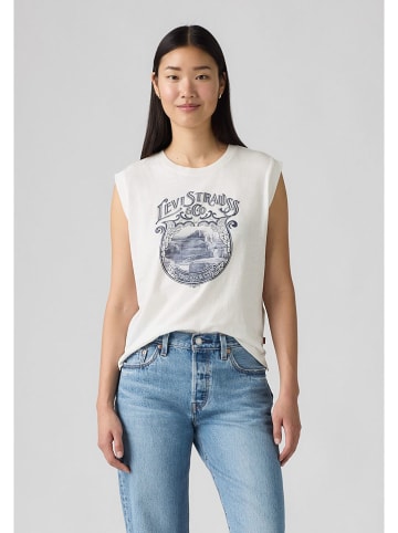 Levi's Top wit/donkerblauw