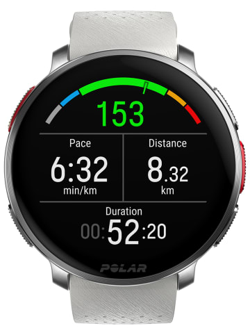 Polar Fitnessuhr ''Vantage V3'' in Silber/ Orange
