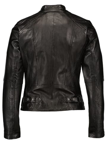 7eleven Lederjacke "Faro" in Schwarz