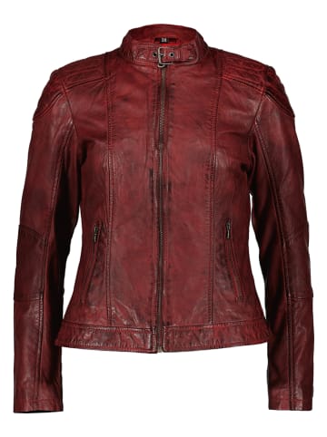 7eleven Leren jas "Georgina" bordeaux