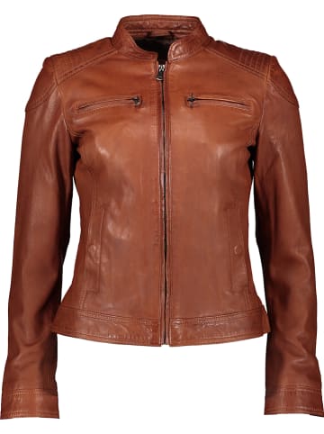 7eleven Lederjacke in Camel