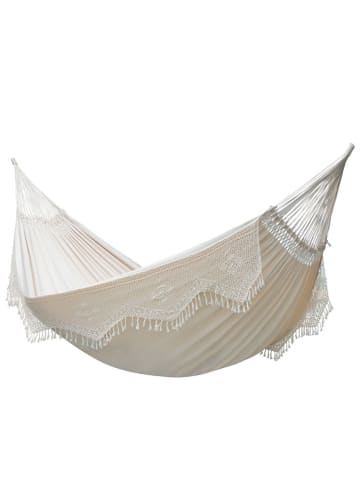 Vivereeurope Podwójny hamak w kolorze beżowym - 385 x 170 cm