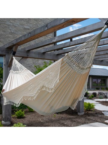 Vivereeurope Doppelhängematte in Beige - (L)385 x (B)170 cm