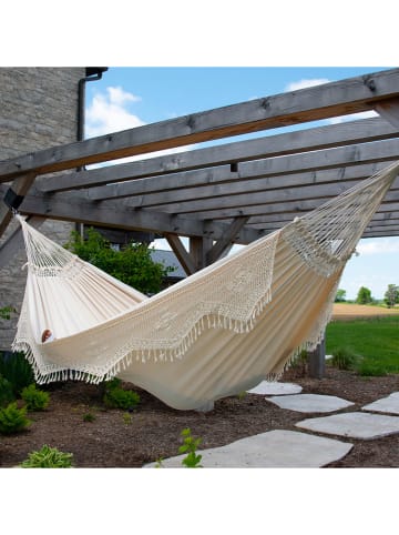 Vivereeurope Dubbele hangmat beige - (L)385 x (B)170 cm