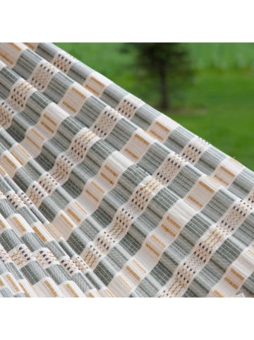 Vivereeurope Podwójny hamak w kolorze beżowo-żółto-szarym - 385 x 170 cm