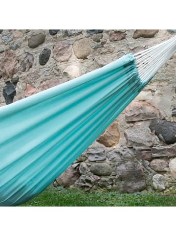 Vivereeurope Podwójny hamak w kolorze turkusowym - 366 x 137 cm