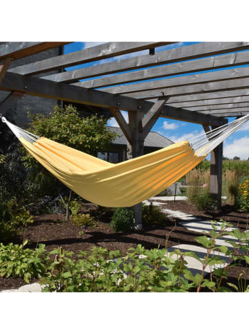 Vivereeurope Dubbele hangmat geel - (L)366 x (B)137 cm