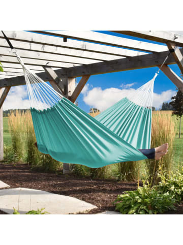 Vivereeurope Dubbele hangmat turquoise - (L)366 x (B)137 cm