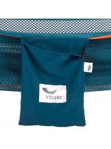 Vivereeurope Hängematte mit Gestell in Anthrazit/ Blau - (B)280 x (H)109 x (T)119 cm