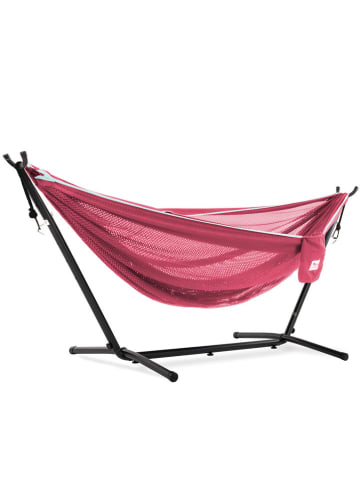 Vivereeurope Hangmat met frame roze/antraciet - (B)280 x (H)109 x (D)119 cm
