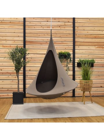 Vivereeurope Dziecięcy fotel wiszący w kolorze szarobrązowym - wys. 120 x Ø 120 cm