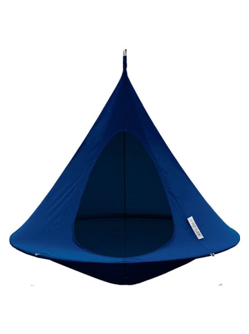 Vivereeurope Dubbele hangstoel ''Cacoon'' donkerblauw - (H)180 x Ø 180 cm