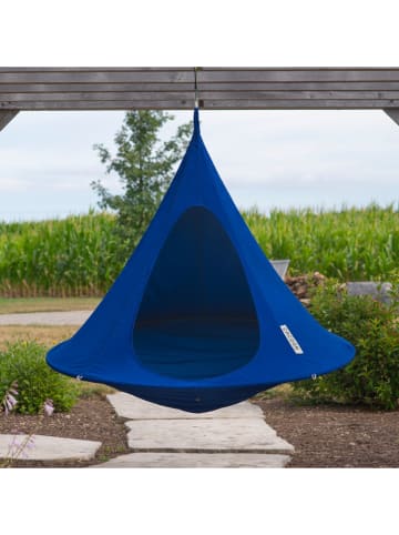 Vivereeurope Dubbele hangstoel ''Cacoon'' donkerblauw - (H)180 x Ø 180 cm