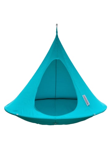 Vivereeurope Doppelhängesessel ''Cacoon'' in Türkis - (H)180 x Ø 180 cm