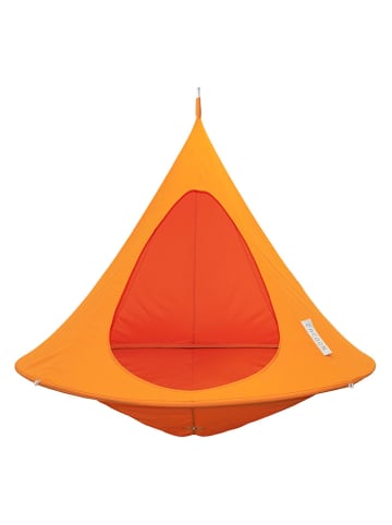 Vivereeurope Dubbele hangstoel ''Cacoon'' oranje - (H)180 x Ø 180 cm