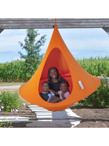 Vivereeurope Doppelhängesessel ''Cacoon'' in Orange - (H)180 x Ø 180 cm