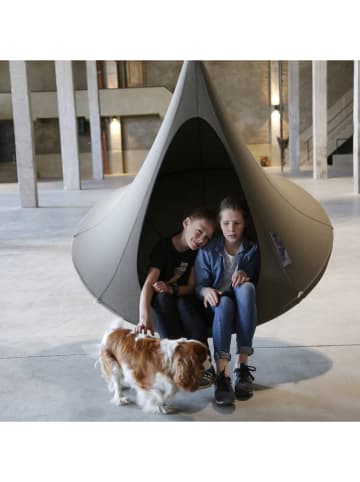 Vivereeurope Fotel wiszący "Cacoon Olefin" w kolorze beżowym - wys. 150 x Ø 150 cm