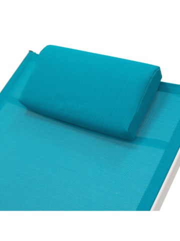 Vivereeurope Gartenliege ''Sun Lounger'' in Türkis - (B)67 x (H)84 x (T)170 cm