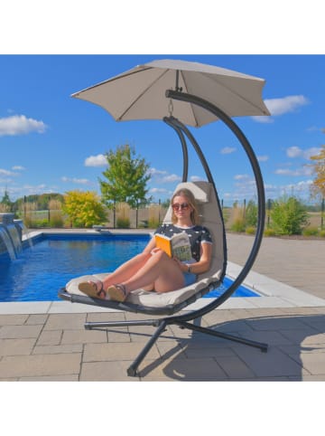 Vivereeurope Hängeliege ''Dream Chair'' in Anthrazit/ Grau - (B)104 x (H)213 x (T)188 cm