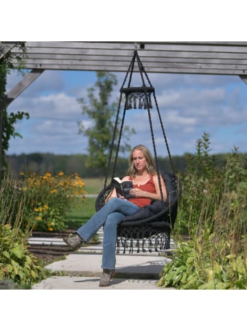 Vivereeurope Hängesessel in Schwarz - (H)152 x Ø 80 cm