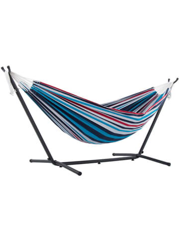 Vivereeurope Hangmat met frame antraciet/meerkleurig - (B)250 x (H)104 x (D)109 cm