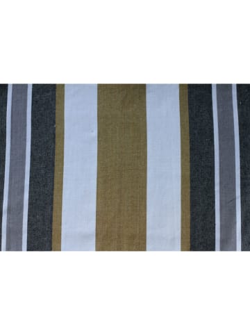 Vivereeurope Hangmat met frame antraciet/beige/grijs - (B)250 x (H)104 x (D)109 cm