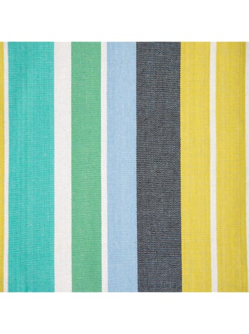 Vivereeurope Hangmat met frame antraciet/groen/blauw - (B)250 x (H)104 x (D)109 cm