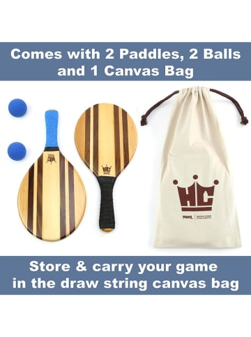 Vivereeurope Zestaw rakietek "Beach Stripes" do frescobola - 3+