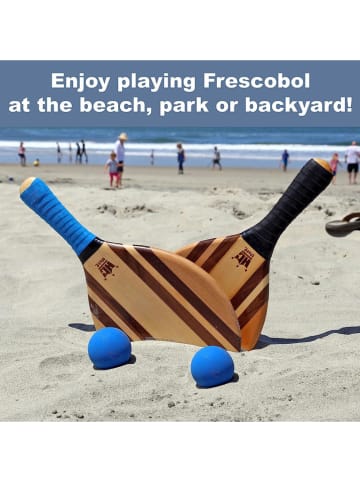Vivereeurope Zestaw rakietek "Beach Stripes" do frescobola - 3+