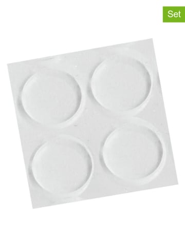 Wenko 4er-Set: Puffer in Transparent - Ø 1 cm