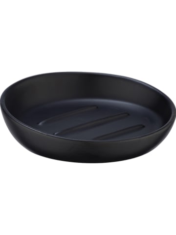 Wenko Seifenablage "Badi" in Schwarz - Ø 11,5 cm