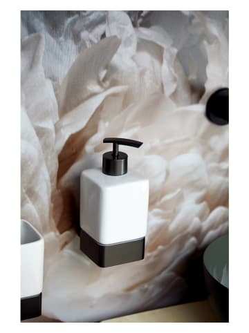 Wenko Seifenspender "Montell" in Weiß/ Anthrazit - (H)17 cm