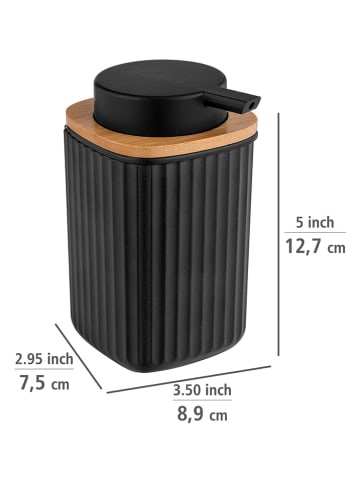 Wenko Zeepdispenser "Rotello" zwart - 250 ml