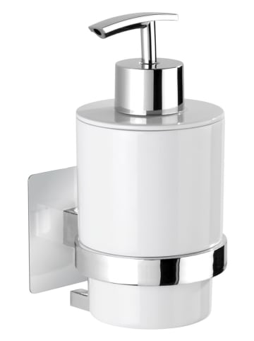 Wenko Seifenspender "Turbo-Loc Quadro" in Weiß - (B)7 x (H)15 x (T)9,5 cm