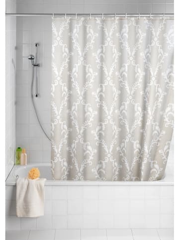 Wenko Anti-schimmel-douchegordijn "Baroque" -  (B)180 x (H)200 cm - offwhite/wit