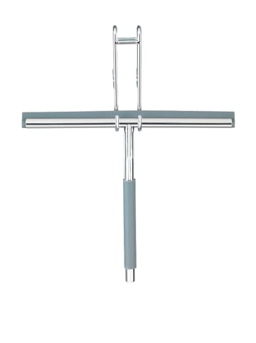 Wenko Douchewisser "Cave" zilverkleurig/lichtblauw - (B)26 x (H)21,5 x (D)3 cm