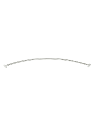 Wenko Duschvorhangstange in Silber - (L)110 cm 