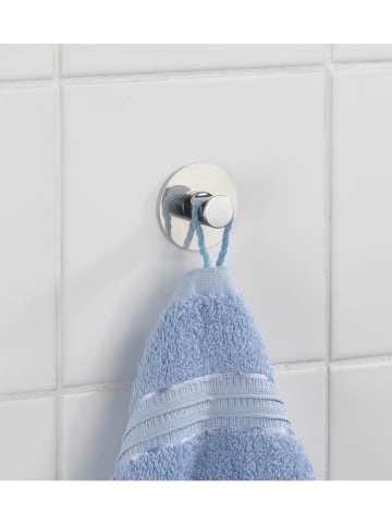 Wenko 2er-Set: Wandhaken in Silber - Ø 5 cm