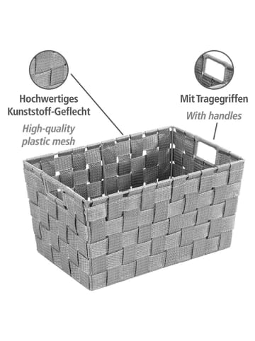 Wenko Opbergbox ''Adria'' grijs - (B)30 x (H)15 x (D)20 cm