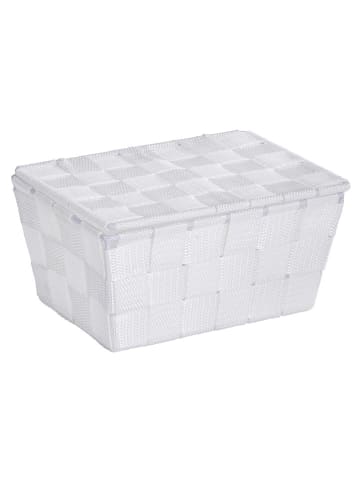 Wenko 2er-Set: Aufbewahrungsboxen ''Adria'' in Weiß - (B)19 x (H)10 x (T)14 cm