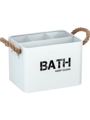 Wenko Aufbewahrungsbox "Gara" in Weiß - (B)19 x (H)12,5 x (T)13 cm