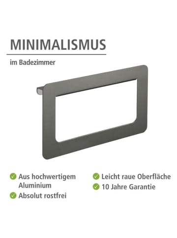 Wenko Handtuchhalter in Anthrazit - (B)27 x (H)16 x (T)8 cm 