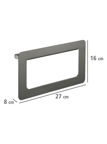 Wenko Handdoekhouder antraciet - (B)27 x (H)16 x (D)8 cm