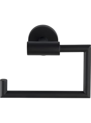 Wenko Toilettenpapierhalter "Bosio" in Schwarz - (B)15 x (H)10,5 x (T)6,5 cm