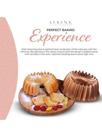 InnovaGoods Guglhupfform ''Fun Cooking'' in Gold - Ø 26 cm