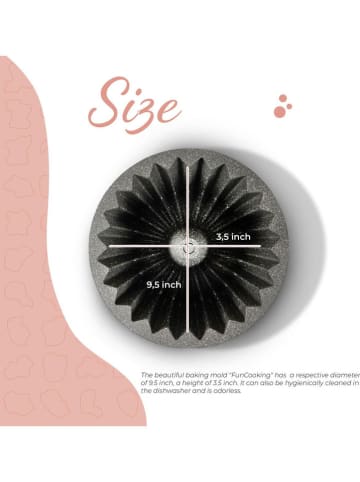 InnovaGoods Tulbandvorm "Fun Cooking" goudkleurig - Ø 26 cm